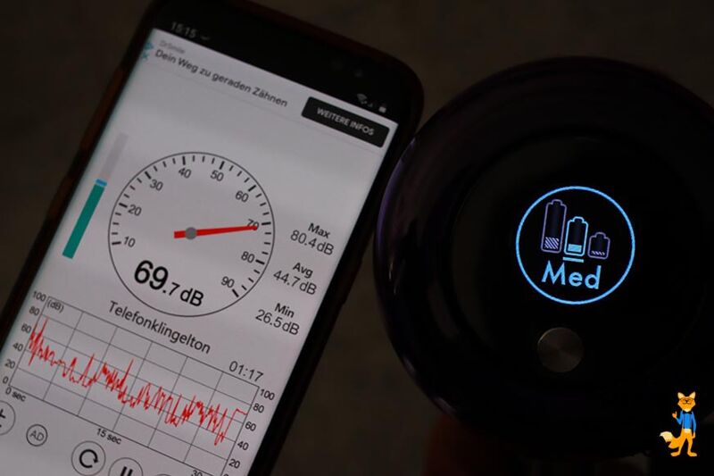 Lautstärketest mit dem Dezibelmesser